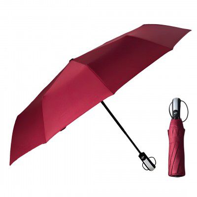 Niwlix Umbrella for Women, Men, and Kids, 3 Fold Auto Open (Red)