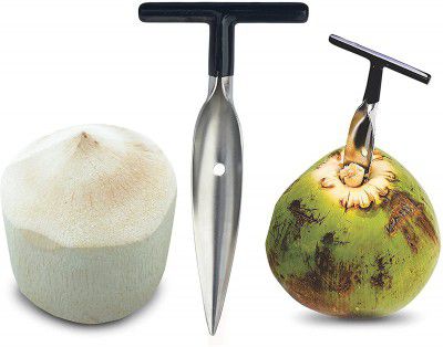Nixby Stainless Steel Coconut Opener Tool - (Pack- 1)