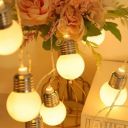 NIYAMAX Milky Ball String Lights 14 Led (Plug-in) Decorative Lights for Diwali, Christmas, Party and Wedding Events (Warm White)(14 Led)(Plastic)...
