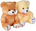 NKL Cute Couple Teddy Bear( Butter and Light Brown )30 cm (Love Foot )...