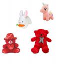nkl Soft Lovable Teddy Bear red 2 feet (60 cm) + red Cap Teddy + Cutie White Rabbit+ Beautiful Pink Unicorn (30 cm)...
