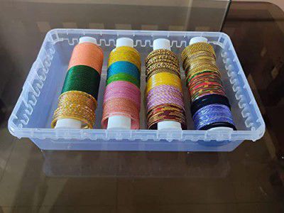 NMII Multipurpose Plastic Storage Box with 4 Adjustable Rods