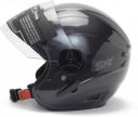 NOAX Nano Half face sky for motorbike Motorbike Helmet  (Silver)...