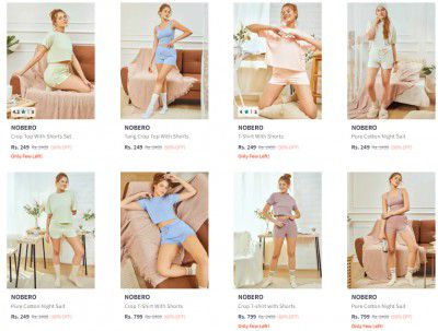 Nobero Night Suits 90% Off | starts ₹249