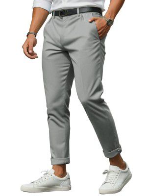 Noble Monk Formal Pants for Men | Stylish Regular Fit Men's Wear Trousers for Office or Party | Solid Formal Regular Fit Trouser for Men's
