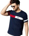Noble Monk Men Regular Fit T-Shirt | Round Neck | Half Sleeve | Self Design | Casual T Shirt for Men...