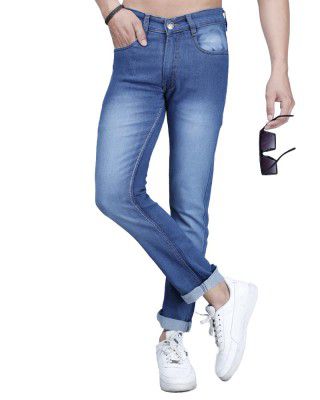 Noble Monk Mens Regular Fit Denim Jeans Navy Blue