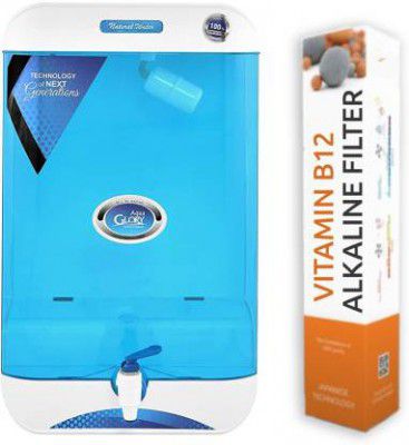 Noir Aqua GLORY RO Water Purifier  Filter RO + UV + UF + TDS Control + Alkaline Filter + Pre Filter & Accessories, RO Water Filter for home 13 Ltrs 