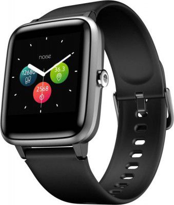 Noise ColorFit Pro 2 Smartwatch (Black Strap, Regular)