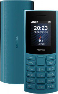 Nokia 106 4G Keypad Mobile, Long-Lasting Battery, MicroSD Card Slot (Ocean Blue)