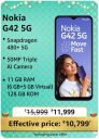 Nokia G42 5G @ ₹10,799/- During Big Billion Days Sale...