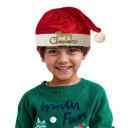 Nomic Christmas Caps Kids Item Santa Claus Accessories 1Pc Velvet Cap...