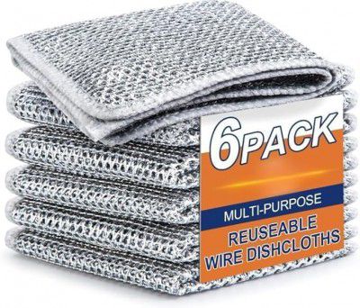 Non Scratch Wire Dish Cloth (Pack of 6)