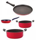 Non Stick Cookware Pots & Pan Gift Set of 4 Pieces with Bakelite Handle(FT13_CVG_CS20_CS24)...