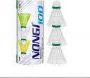 Nongi Badminton Plastic Shuttlecock For Indoor and Outdoor Badminton Shuttle Sports Plastic Shuttle - White  (Medium, 77, Pack of 3)...
