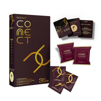 Nooky Connect Romance Booster Kit – Condoms (Pack of 1)