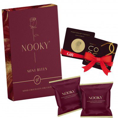 NOOKY MINI BITES for Men and Women | Premium Mood-Uplifting Dark Chocolate (Set of 1)
