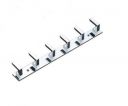 NOPEX 6 Pin Bathroom Cloth Hooks Hanger Wall Bedroom Bathroom Robe Hooks Rail for Hanging Keys,Clothes,Towel Steel Hook (Pack of 1, Silver)...