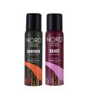NORD Deodorant Body Spray - Gunther and Beast 120 ml each (Pack of 2)...