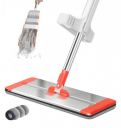 NORIDY Flat Microfiber Mop for Floor Cleaning Self Wringing Stainless Steel Handle Squeeze Flat Mop...