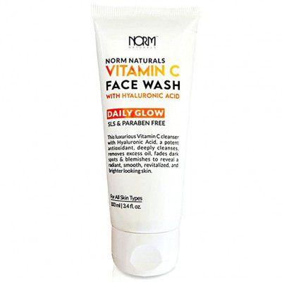 Norm Naturals Vitamin C & Hyaluronic Acid Daily Glow Face Wash, 100 ml
