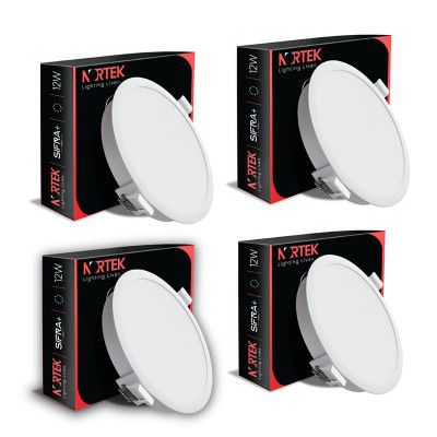 Nortek Sifra 12W LED Ceiling Lights for Living Room | Pack of 3