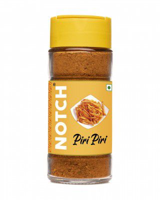 NOTCH PIRI PIRI Masala Instant Seasoning Mix | Exotic Spices Blend For French Fries | Glass Bottle | 55g
