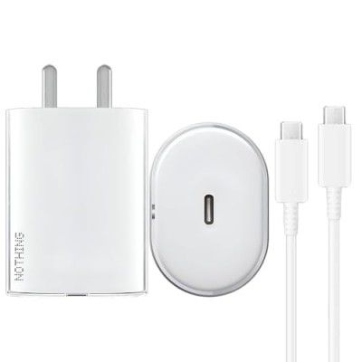 Nothing Charger Original 45W Adapter Fast Charging USB Type C Adaptor with PD 3.0 PPS Technology Compatible with Nothing Phone 2A Phone 2 Phone 1 Buds and Other Type C Devices