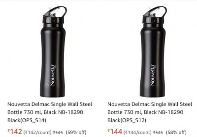 Nouvetta Delmac Single Wall Steel Bottle 730 ml at Minimum 50% off