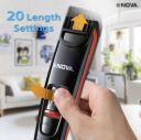 NOVA 1087 Trimmer 90 min  Runtime 20 Length Settings (Red)...