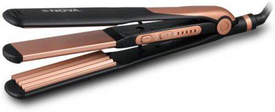 NOVA 3 in 1 NHS 885/05 Hair Straightener (Black, Gold)