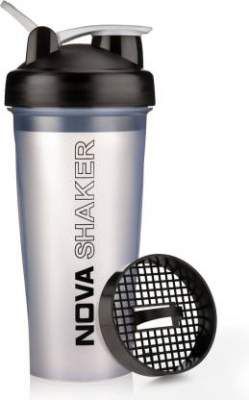Nova BPA Free 007 Premium 700 ml Shaker (Pack of 1 White Black Plastic)