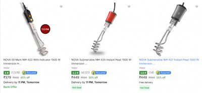 Nova Immersion Rods Starting @379