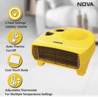 Nova ISI Mark NH 1234 Ultra Silent Fan Room Heater