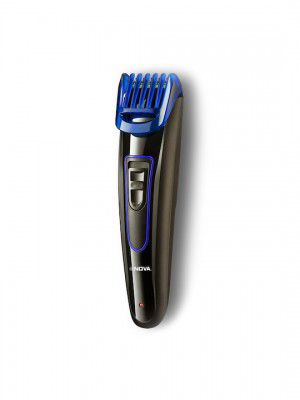 Nova Men NHT-1071 Titanium Coated USB Cordless Trimmer - Black & Blue