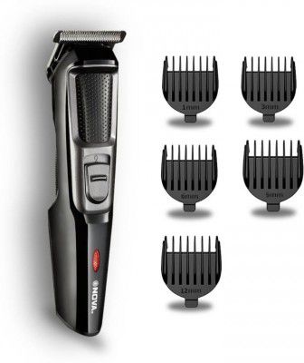 NOVA NHT 1078/05 Trimmer 30 min Runtime 5 Length Settings (Black, Silver)