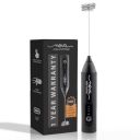Nova Rechargeable Milk Frother & Coffee Whisker with Dual Spring Tech | 1 Year Replacement Warranty | Free Coffee Frothing Recipe Book...