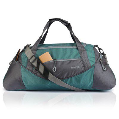 NOVEX Stylish Travel Duffel Bag for Men & Women (Turquoise & Grey) / Travel Bag/Duffel Bag for Travel