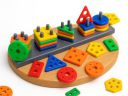 Novo Baby Smart Activity Fun&Learning Blocks Geometrics, Educational & Learning Sorter Toys, Color Choose Stacking Game for Kids Baby, 1 2 3+ Year Activity Toys (Geometric Block)...