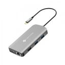 NOVOO 9-in-1 USB 3.1 Type C to USB 3.0 Type A, USB 3.0 Type C, HDMI, VGA Port, LAN Port, SD Card Slot, TF Card USB Hub (Pass-Through Charging, Dark Grey)
...