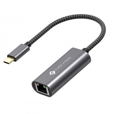 NOVOO Metal Body ,Nylon Braided Cable USB Type C NVHUBCLAN1KXLV