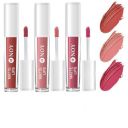 NOY Bare All Beauty 100% Long Lasting Upto 15Hr & Smudgeproof:Must-Have Classic Nude Matte Lipsticks Brown Nude, Mauve Nude (Sets 3) #WC113...