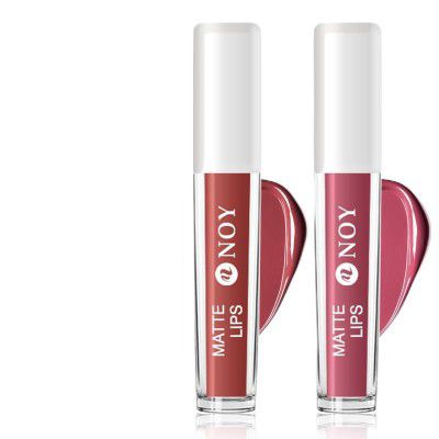 NOY Bare All Beauty Nude Matte Lipsticks Brown Nude, Mauve Nude (Combo Packs 2) #WC104