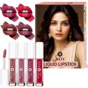 Noy Lipsticks For Dark Skin Tone Bold Matte Color for a Sleek, Sophisticated Look - Creamy Nude, Nude Pink, Mauve Nude, Red Magenta Shades Pack of 4...