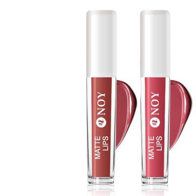 NOY Neutral Harmony: The Ultimate Trendy Waterproof Nude Matte Liquid Lipstick Ensemble (Pack OF 2) #WC103