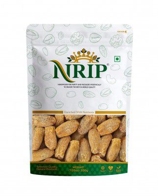 NRIP Dates Dry Yellow/Sukha Khajoor (Pila Chuara) 200 Gm