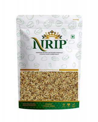 NRIP Walnut Kernels Broken (Small Little Pieces) Akhrot Giri [ Helpful in Making Bakery Items ] 200 Gm