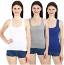 Nrv Creation Women White, Grey, Blue Camisole...