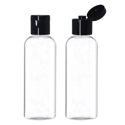 nsb herbals 100ml Empty Clear Plastic Bottles Refillable Travel Size 