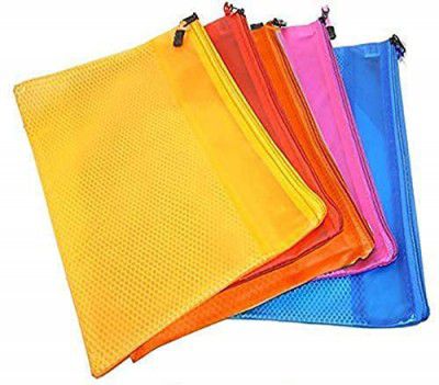 NSSP™ Cheque Pouch Zippered Pencil Pen Stationary Case Travel Document Holder Bag Cosmetics Pouch